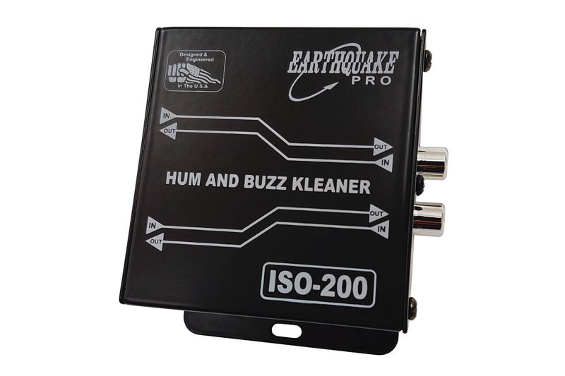 Earthquake Sound ISO-200 Hum and Buzz Kleaner 600 Ohm Ground Loop Isolator with RCA to XLR Signal Conversion